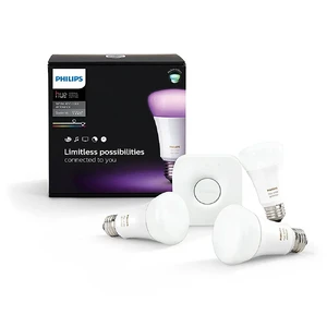 Умные светодиодные лампочки Philips Hue White and Color Ambiance A19 Starter Kit E27 Apple HomeKit (3 шт) - Фото 2