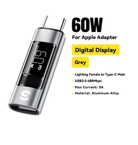 Адаптер (перехідник) з дисплеєм iLoungeMax Essager Type-C to Lightning 60W 480Mbps - Фото 2