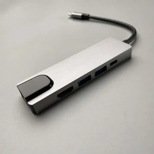 Многофункциональный хаб iLoungeMax 5 в 1 4K HDMI+Rj45+USB 3.1+USB-A+Type-C для MacBook - Фото 6
