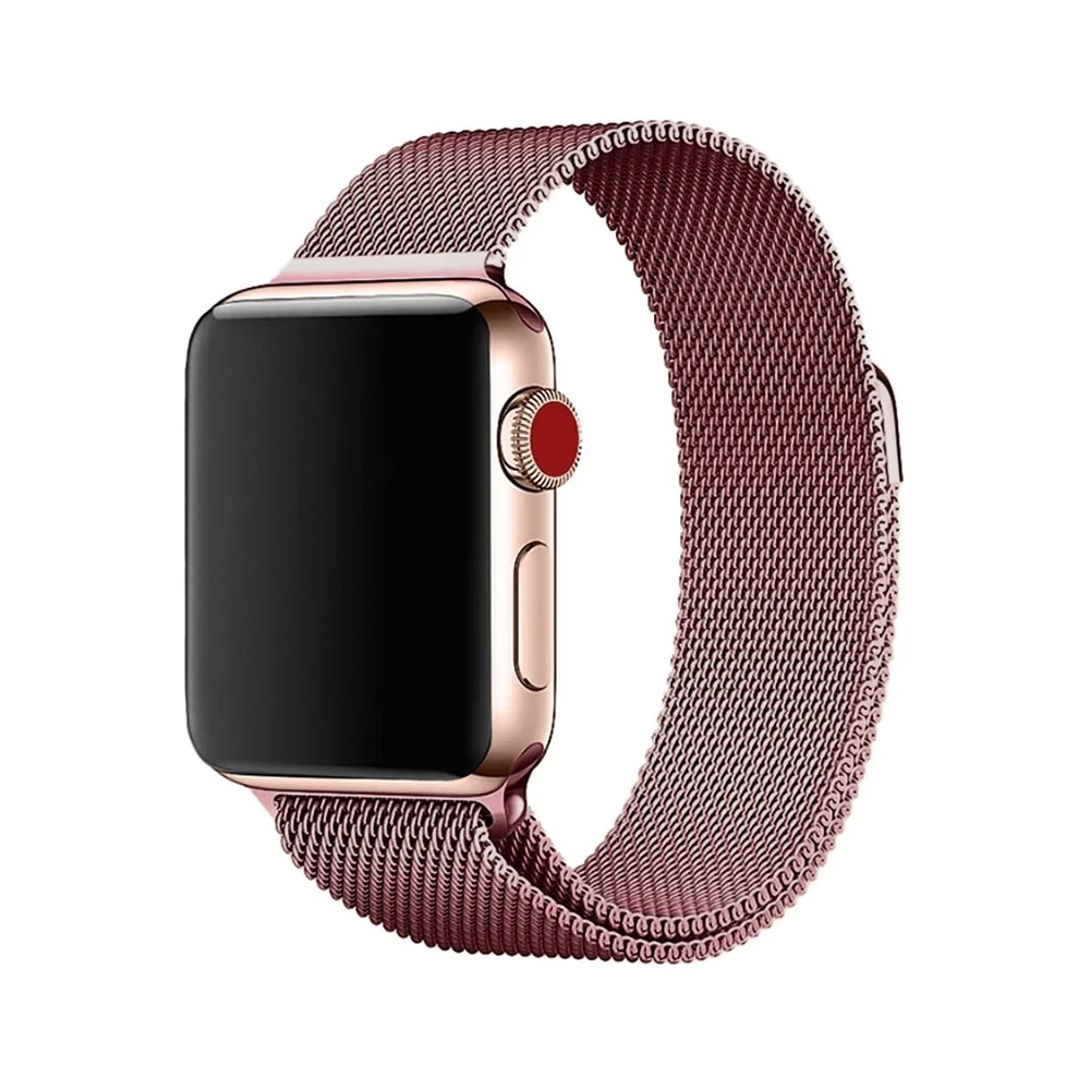 Ремешок iLoungeMax Milanese Loop Pink для Apple Watch Ultra 49mm | 45mm | 44mm | 42mm