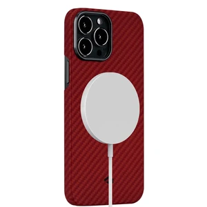 Карбоновый чехол-накладка Pitaka MagEZ Case 2 Red/Orange  для iPhone 13 Pro - Фото 2