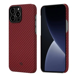 Карбоновый чехол-накладка Pitaka MagEZ Case 2 Red/Orange  для iPhone 13 Pro KI1307P - Фото 1