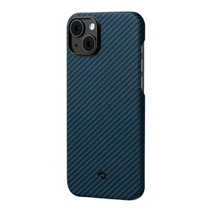 Противоударный чехол Pitaka MagEZ Case 3 Twill 1500D Black/Blue для iPhone 14 | 13 - Фото 2