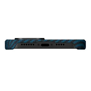 Противоударный чехол Pitaka MagEZ Case 3 Twill 1500D Black/Blue для iPhone 14 | 13 - Фото 4