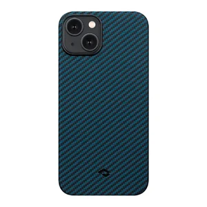 Противоударный чехол Pitaka MagEZ Case 3 Twill 1500D Black/Blue для iPhone 14 Plus KI1408M - Фото 1