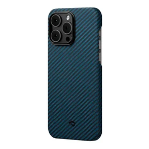 Противоударный чехол Pitaka MagEZ Case 3 Twill 1500D Black/Blue для iPhone 14 Pro - Фото 2