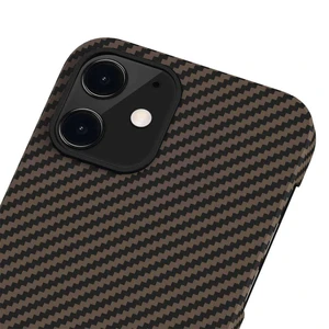 Карбоновый чехол-накладка Pitaka MagEZ Case Black | Gold  для iPhone 12 - Фото 3