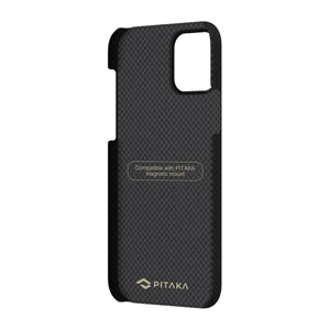 Карбоновий чохол-накладка Pitaka MagEZ Case Black | Grey для iPhone 12 Pro Max - Фото 2