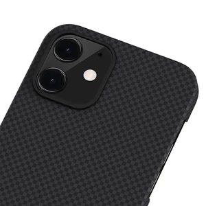 Карбоновый чехол-накладка Pitaka MagEZ Case Black | Grey для iPhone 12 mini - Фото 3