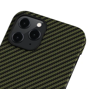 Карбоновий чохол-накладка Pitaka MagEZ Case Black | Yellow для iPhone 12 Pro Max - Фото 3