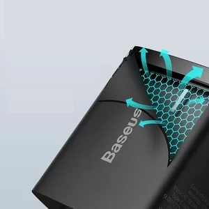 Мережевий зарядний пристрій Baseus Compact Quick Charger QC + PD Type-C + USB 20W Black - Фото 7