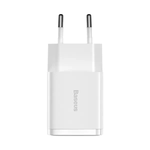 Зарядное устройство Baseus Compact Charger 2U для iPhone/iPad, мощность 10.5W (EU) White - Фото 5