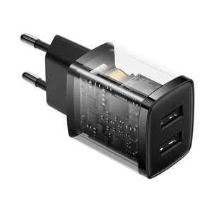 Зарядний пристрій Baseus Compact Charger 2U для iPhone/iPad, потужність 10.5W (EU) Black - Фото 3