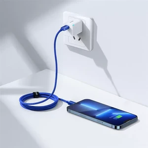 Зарядний кабель Baseus Crystal Shine Series Type-C to Lightning 20W Blue (1.2m) - Фото 5