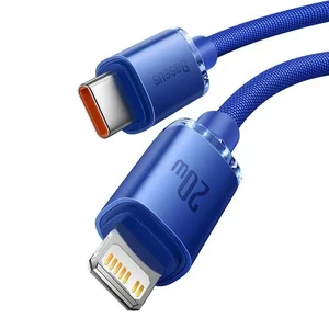 Зарядний кабель Baseus Crystal Shine Series Type-C to Lightning 20W Blue (1.2m) - Фото 2
