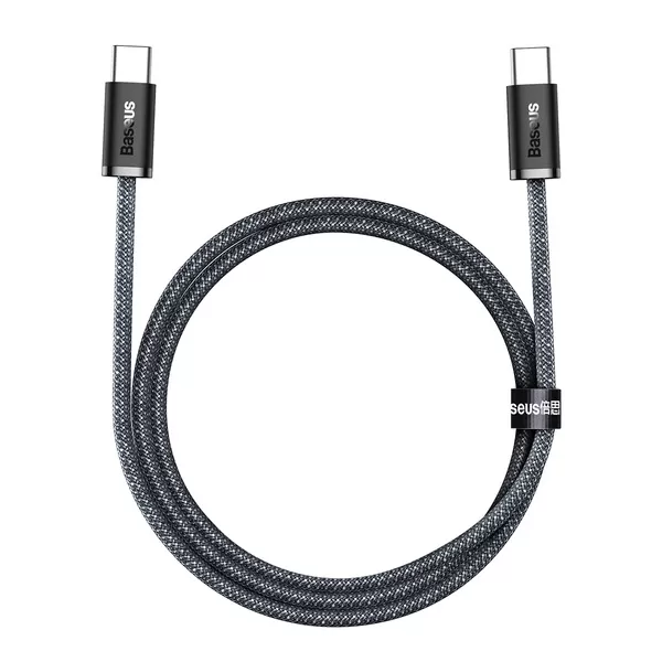 Нейлоновый кабель Type-C to Type-C для быстрой зарядки Baseus Dynamic Series 100W Slate Gray (1m)