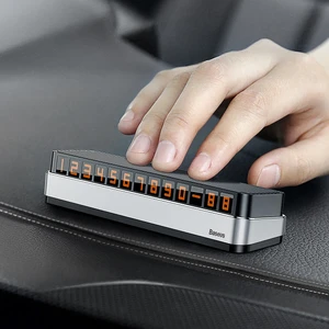 Парковочная карта Baseus Moonlight Box Series Temporary Parking Number Plate Dark Gray - Фото 4