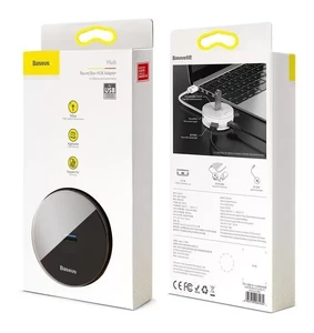 Хаб (адаптер) USB-A 3.0 для ноутбука/ПК з 4x USB-A, microUSB для флешок, клавіатури і миші | Baseus Round Box Black - Фото 12