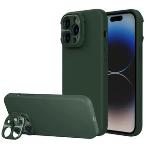Защитный чехол с подставкой Nillkin Lens Wing Magnetic Green для iPhone 15 Pro Max - Фото 2