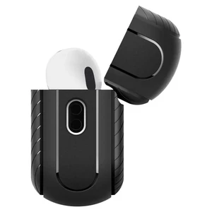 Противоударный чехол с карабином Spigen Mag Armor Case (MagFit) Matte Black для AirPods Pro 2 - Фото 4