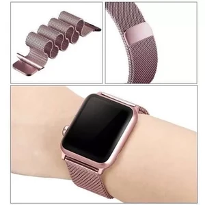 Ремінець iLoungeMax Milanese Loop Rose Gold для Apple Watch Ultra 49mm | 45mm | 44mm | 42mm - Фото 3