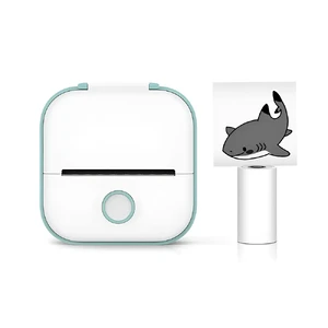 Портативний термопринтер iLoungeMax T02 Bluetooth Green для друку наклейок  - Фото 1