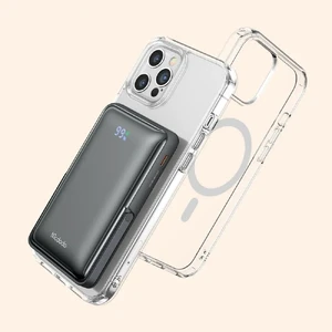 Повербанк для iPhone с MagSafe 10000mAh, дисплеем и подставкой, 15W | Mcdodo GoPower Grey - Фото 5