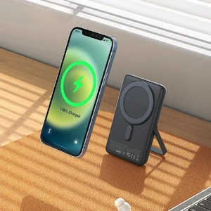 Повербанк для iPhone с MagSafe 10000mAh, дисплеем и подставкой, 15W | Mcdodo GoPower Grey - Фото 7