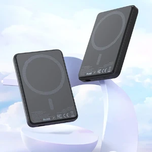 Повербанк MagSafe 5000mAh для iPhone с анимацией Apple для iPhone 15W | Mcdodo PowerBank MC-395 Black - Фото 2