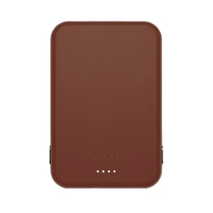 Повербанк MagSafe Moft Snap Battery Pack Sienna Brown для iPhone 3400mAh з USB-C з індикаторами заряду
