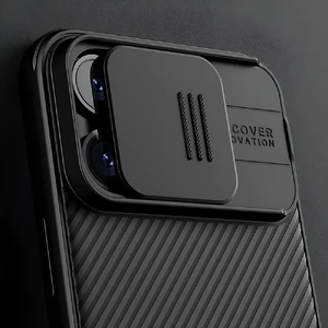 Протиуданий чохол зі шторкою для камери Nillkin CamShield Pro Blue для iPhone 15 Pro - Фото 6