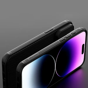 Протиуданий чохол зі шторкою для камери Nillkin CamShield Pro Blue для iPhone 15 Pro - Фото 9