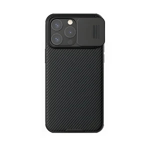 Противоударный чехол со шторкой для камеры Nillkin CamShield Pro Black для iPhone 15 Pro Max - Фото 3