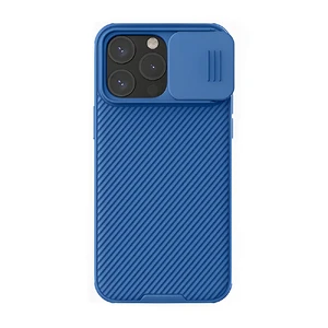 Протиуданий чохол зі шторкою для камери Nillkin CamShield Pro Blue для iPhone 15 Pro - Фото 2