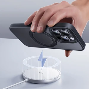 Противоударный чехол с MagSafe и подставкой Baseus CyberLoop Black 360° для iPhone 15 Pro Max - Фото 2