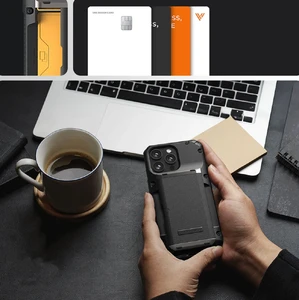 Противоударный чехол-кошелек VRS Design Damda Glide Pro для iPhone 15 - Фото 3