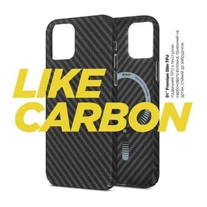 Протиударний чохол з MagSafe для iPhone 14 Plus | iLoungeMax Carbon Like (TPU) - Фото 2