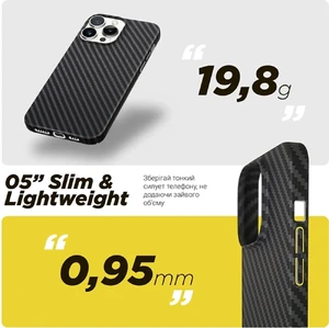 Протиударний чохол з MagSafe для iPhone 14 Plus | iLoungeMax Carbon Like (TPU) - Фото 4