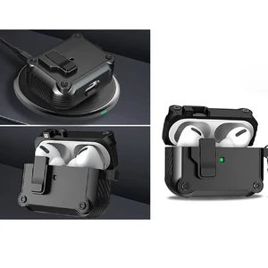 Протиударний чохол з замком iLoungeMax Creative Carbon Fiber Case White для AirPods 3 - Фото 10
