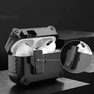 Протиударний чохол з замком iLoungeMax Creative Carbon Fiber Case White для AirPods 3 - Фото 8