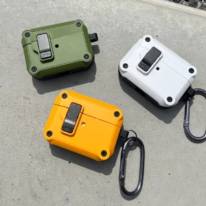 Протиударний чохол з замком iLoungeMax Creative Carbon Fiber Case White для AirPods 3 - Фото 3