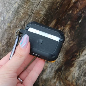 Протиударний чохол з замком iLoungeMax Creative Carbon Fiber Case Pumpkin для AirPods 3 - Фото 7