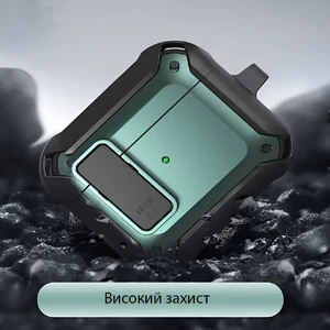 Протиударний чохол на замку для AirPods 3 з карабіном | iLoungeMax Lock Case Black - Фото 7