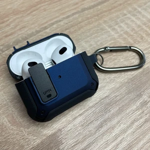 Протиударний чохол на замку для AirPods 3 з карабіном | iLoungeMax Lock Case Dark Blue - Фото 3