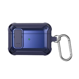 Протиударний чохол на замку для AirPods 3 з карабіном | iLoungeMax Lock Case Midnight Blue  - Фото 1