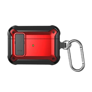 Противоударный чехол на замке для AirPods Pro 2 с карабином | iLoungeMax Security Lock Case Red  - Фото 1