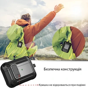 Протиударний чохол на замку для AirPods 3 з карабіном | iLoungeMax Lock Case Yellow - Фото 13