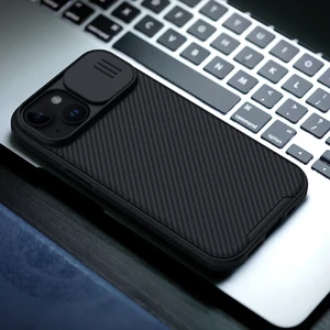 Протиуданий чохол зі шторкою для камери Nillkin CamShield Pro Black для iPhone 15 - Фото 5
