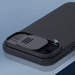 Протиуданий чохол зі шторкою для камери Nillkin CamShield Pro Black для iPhone 15 - Фото 6