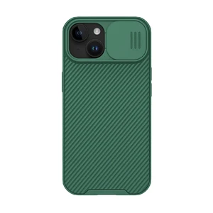 Противоударный чехол со шторкой для камеры Nillkin CamShield Pro Deep Green для iPhone 15 Plus - Фото 3